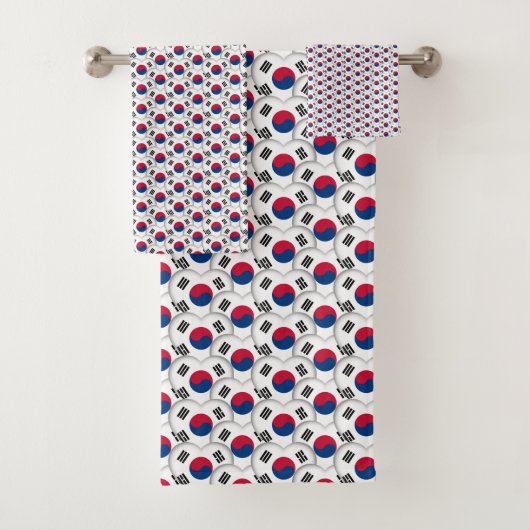 韓国ハートと韓国の国旗/韓国 バスタオルセット (インサイチュ)