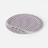 韓国ハートプレート韓国国旗/韓国 ペーパープレート (アングル)