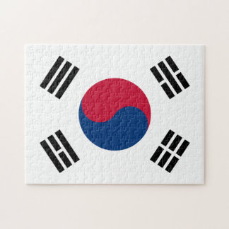 韓国ハート韓国国旗/韓国 ジグソーパズル