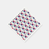 韓国ハート韓国国旗/韓国 スタンダードカクテルナプキン (角)