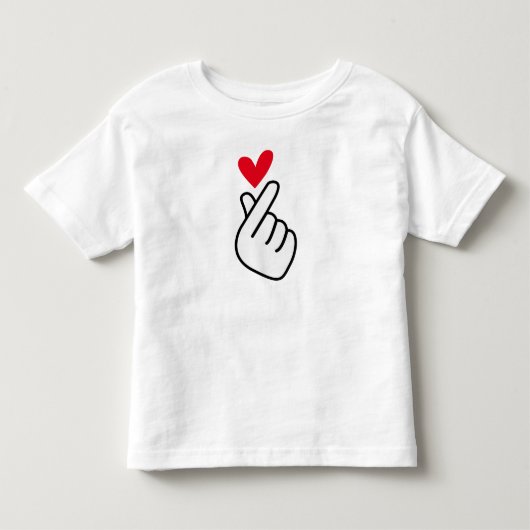 韓国ハート トドラーTシャツ (正面)