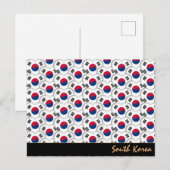 韓国ハート・韓国国旗/韓国 ポストカード (正面/裏面)