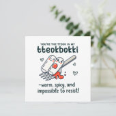 韓国バレンタインデートトックボッキ カード (スタンド正面)