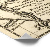 韓国パノラママップ(韓国) ポスター (角)