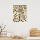 韓国パノラママップ(韓国) ポスター (キッチン)