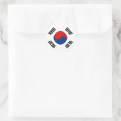 韓国フィッシュアイ・フラグステッカー ラウンドシール (バッグ)