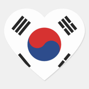 韓国フラグハートシール ハートシール