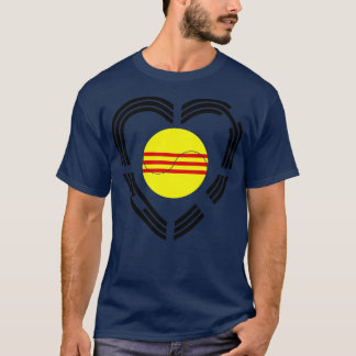 韓国ベトナム南多国籍愛国国旗 Tシャツ