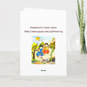 韓国ベビー初誕生日 カード (裏面)