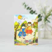 韓国ベビー初誕生日 ポストカード (スタンド正面)