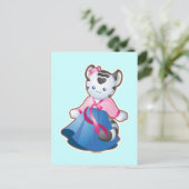 韓国ホワイトタイガー ポストカード (スタンド正面)