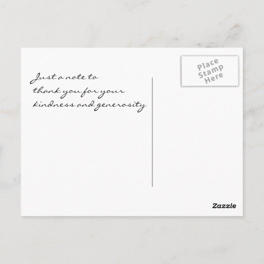 韓国ホーンビーム感謝してい盆栽あなた ポストカード (裏面)