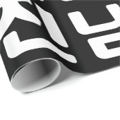 韓国ボーイフレンド남친南鎮 |ハングル言語の折り返し ラッピングペーパー (ロールコーナー)