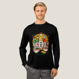 韓国ポップカルチャーチェストプリント トライブレンドTシャツ