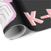 韓国ポップ・アートののKドラマ&Kファン向けKファッションポップ・アートの ラッピングペーパー (ロールコーナー)