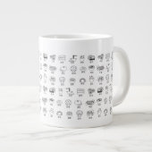 韓国マグカップ特別食プリント ジャンボコーヒーマグカップ (正面右)