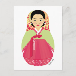 韓国マトリョシカ葉書 ポストカード