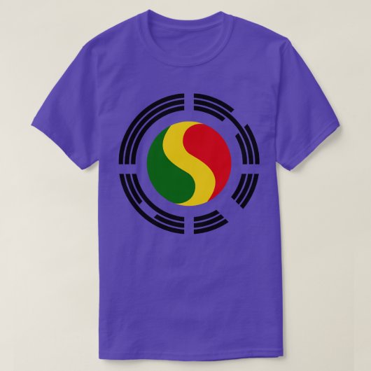 韓国マリ多国籍愛国国旗シリーズ Tシャツ (デザイン正面)