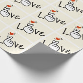 韓国モダンの愛の象徴 ラッピングペーパー (角)