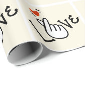 韓国モダンの愛の象徴 ラッピングペーパー (ロールコーナー)