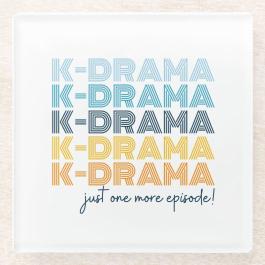 韓国モダンの演劇愛好家もう一つのエピソード ガラスコースター (正面)