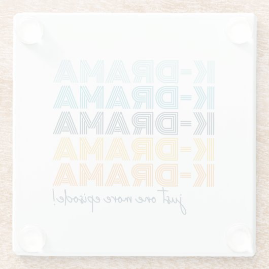 韓国モダンの演劇愛好家もう一つのエピソード ガラスコースター (裏面)