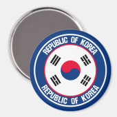 韓国ラウンドエンブレム マグネット (正面/裏面)
