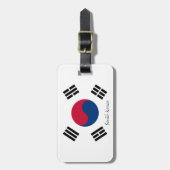 韓国ラゲッジタグ、愛国韓国国旗 ラゲッジタグ (正面縦)