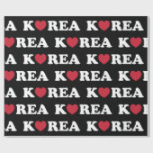 韓国ラブハート包装紙 ラッピングペーパー (フラット)