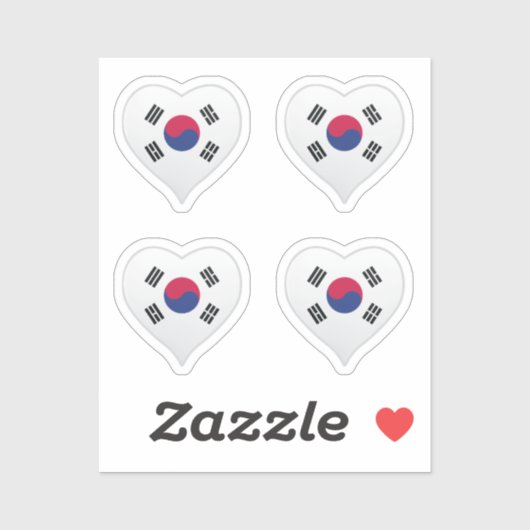 韓国ラブフラグプライドハートシール シール (シート)