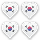 韓国ラブフラグプライドハートシール シール (正面)