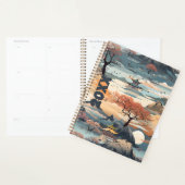 韓国ランドスケーププランナーインオレンジとティール（緑がかった色） プランナー手帳 (ディスプレー)