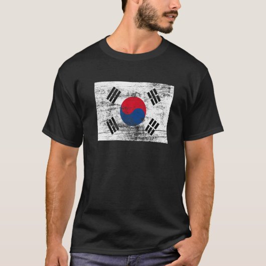 韓国ヴィンテージ国旗 Tシャツ (正面)