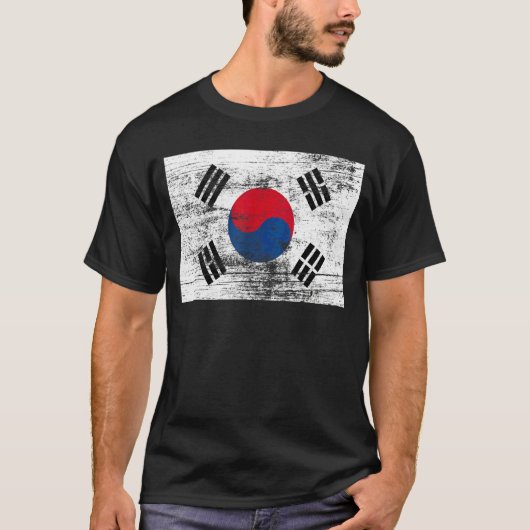 韓国ヴィンテージ国旗 Tシャツ (正面)