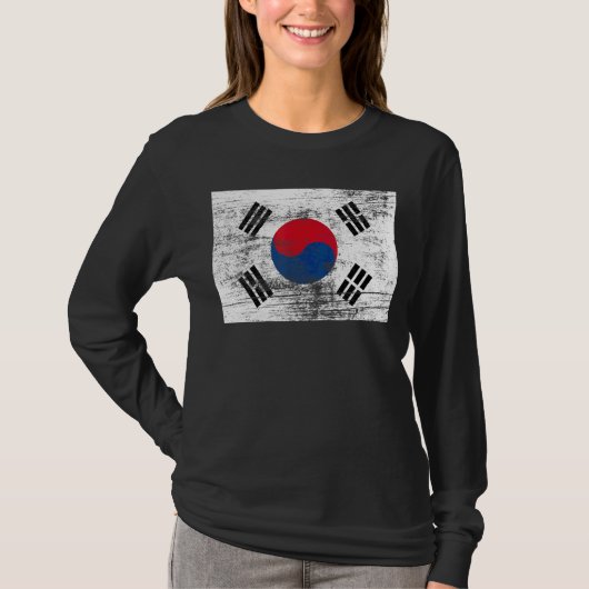 韓国ヴィンテージ国旗 Tシャツ (正面)