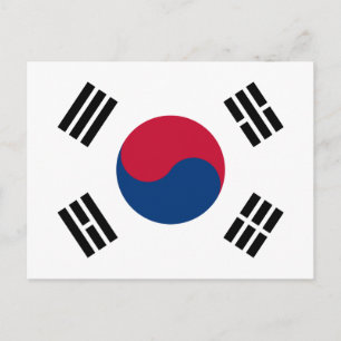 韓国世界国旗 ポストカード