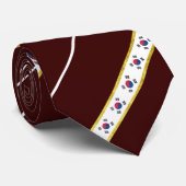 韓国人のストライプな旗 ネクタイ (ロール)