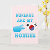 韓国人は私のHomiesです カード (黄色い花)