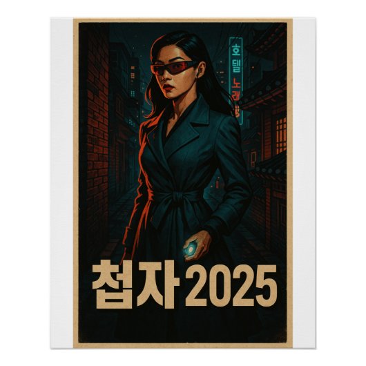韓国人女性スパイ2025 -レトロポスター ポスター (正面)