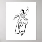 韓国人女鼓舞のポスター ポスター (正面)