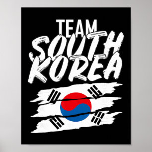 韓国代表 サッカー スポーツTシャツ ポスター