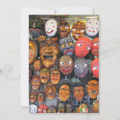 韓国伝統的の演技用マスク | 한국 전통 탈 シーズンカード (正面)