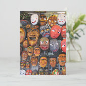 韓国伝統的の演技用マスク | 한국 전통 탈 シーズンカード (スタンド正面)