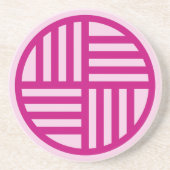 韓国伝統的文化パターン コースター (正面)