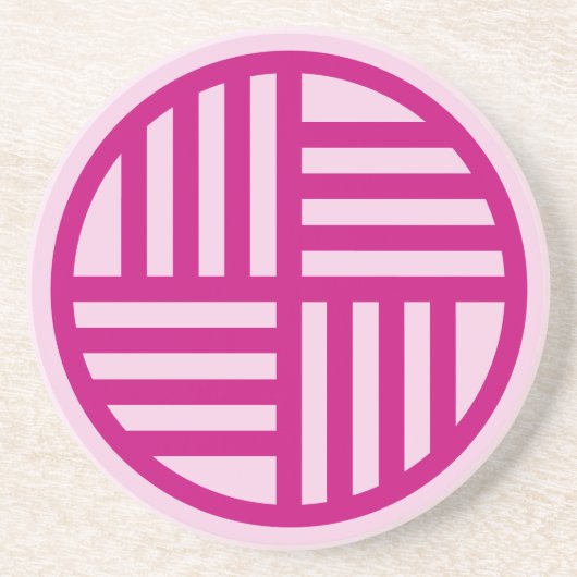 韓国伝統的文化パターン コースター (正面)