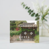 韓国伝統的門ハノックハウス ポストカード (スタンド正面)