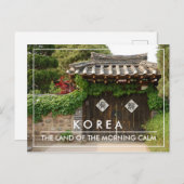 韓国伝統的門ハノックハウス ポストカード (正面/裏面)