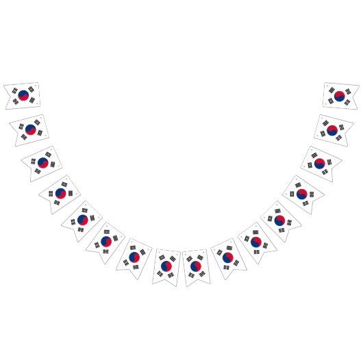 韓国国旗とパーティー韓国のバナー/結婚式 バンティングフラッグ (全)