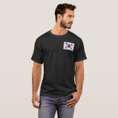 韓国国旗とヴィンテージ韓国国旗 Tシャツ (正面フル)