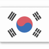 韓国国旗と韓国の愛国心 シール (正面)